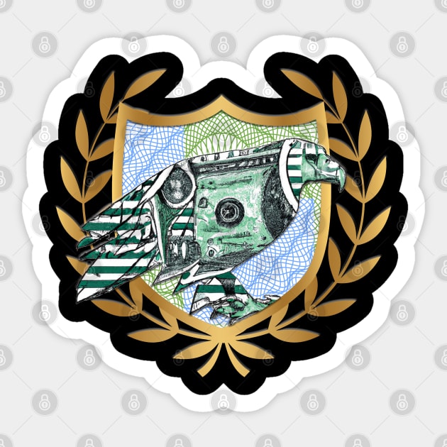 Royal Currency Eagle Sticker by All Aces